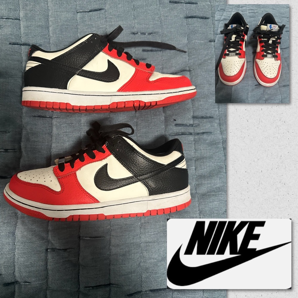Nike Kids Red and Black Sneakers